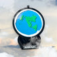 Flat Earth Globe, Fully Assembled Flat Earth Model, Desktop Flat Earth Map, Gag Gifts For Conspiracy Theorists, Fits In Hand, Ma