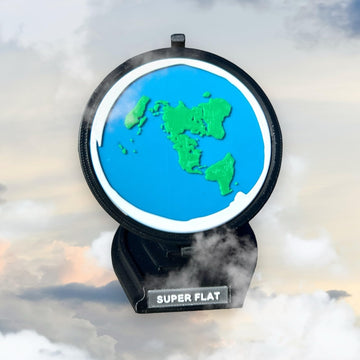 Flat Earth Globe, Fully Assembled Flat Earth Model, Desktop Flat Earth Map, Gag Gifts For Conspiracy Theorists, Fits In Hand, Ma