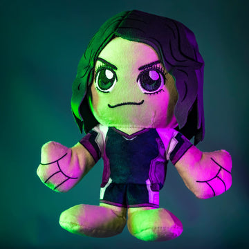Bleacher Creatures Marvel She Hulk 8' Kuricha Sitting Plush- Soft Chibi Inspired Toy