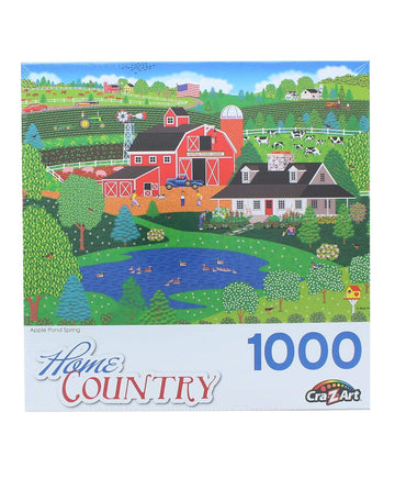 Apple Pond Spring 1000 Piece Collector Puzzle By Artist: Mark Frost