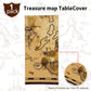 Irenare Pirate Party Tablecloth Treasure Map Tablecover Plastic Island Treasure Table Covers Pirate Nautical Supplies for Birthd