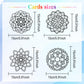 Tinlade 24 Pack Fall DIY Suncatcher Paper Crafts Stained Glass Effect Paper Suncatchers, 600 Tissue Papers, Window Art Arts and