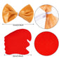 Jmkcoz Chicken 3D Animal Costume 3D Chick Headband Bowtie Tail Tutu Set For Halloween Christmas Cosplay Party (Khaki)