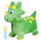 INPANY Bouncy Horse  Dinosaur Hopper Toys  Toddler Plush Bouncing Animal  Dinosaur Birthday Party Decorations  Inflatable Ride on Rubber Triceratops Bouncer  Outdoor for 2 3 4 Yr Boy Girl
