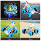 Sensory Toys For Kids With Autism,Light Up Toys Car For Toddlers 1-3,Bump And Go Toy Car With Colorful Moving Gears,Music,Led Ef