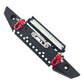 Sharegoo Metal Front Bumper With Lights Bar Tow Trailer Compatible With Traxxas Trx-4 Axial Scx10 90046 90047 Scx10 Ii 1/10 Rc C