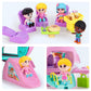 Iplay, Ilearn Airplane Dollhouse Playset For Girls 3-5, Kids Pretend Play Doll House Set W/ Pink Plane, Dolls, Travel Accessorie
