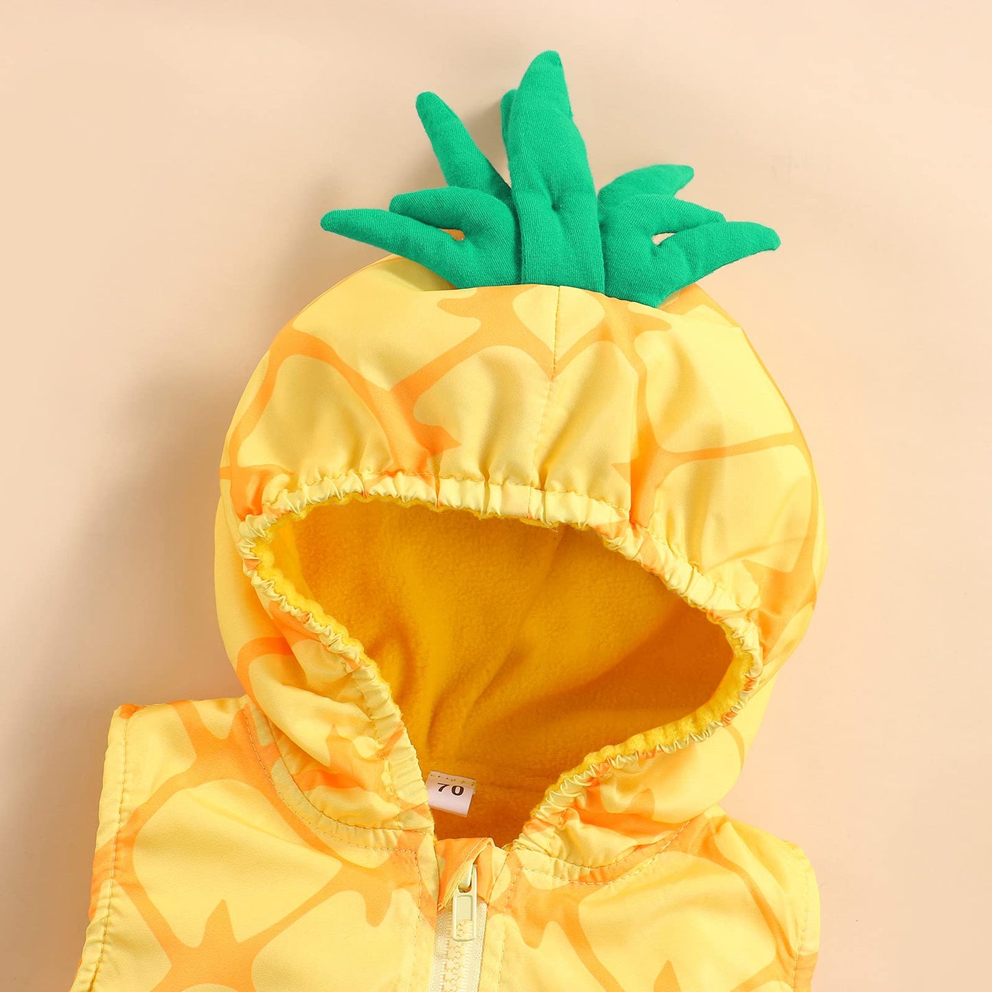 Newborn Baby Girl Boy Halloween Costume Pineapple Onesie Romper Jumpsuit Hooded Cute Cartoon Clothes Leg Socks (Pineapple Costum
