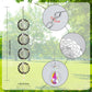 3D Wind Spinners Outdoor Flowing-Light Effect Courtyard Decorations, Highly Reflective Bird Deterrents for Outside, Mirrored Win