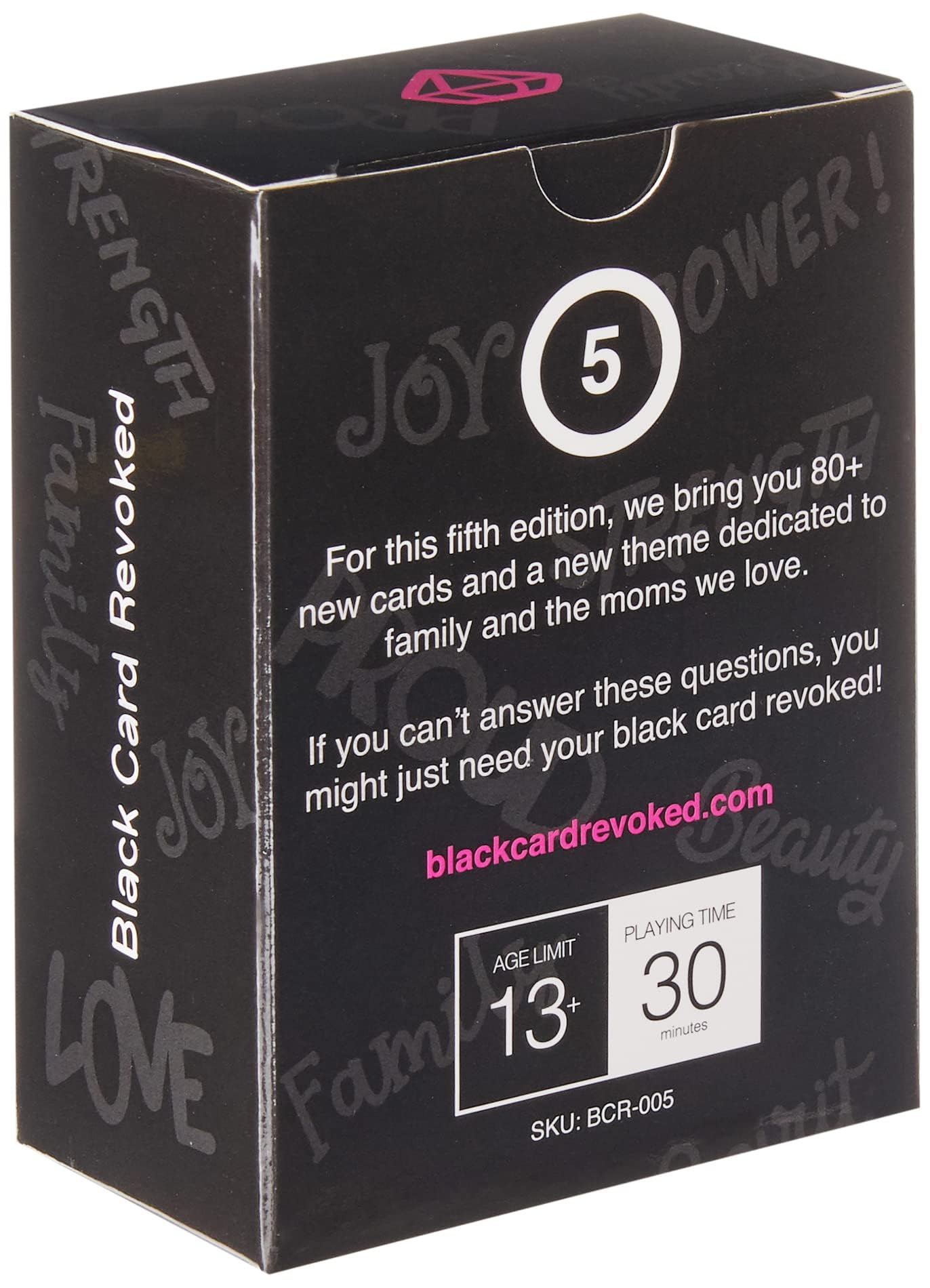 Black Card Revoked Fifth Edition - Fun Game for All Events | Black Color | Model B07ZXR31DL
