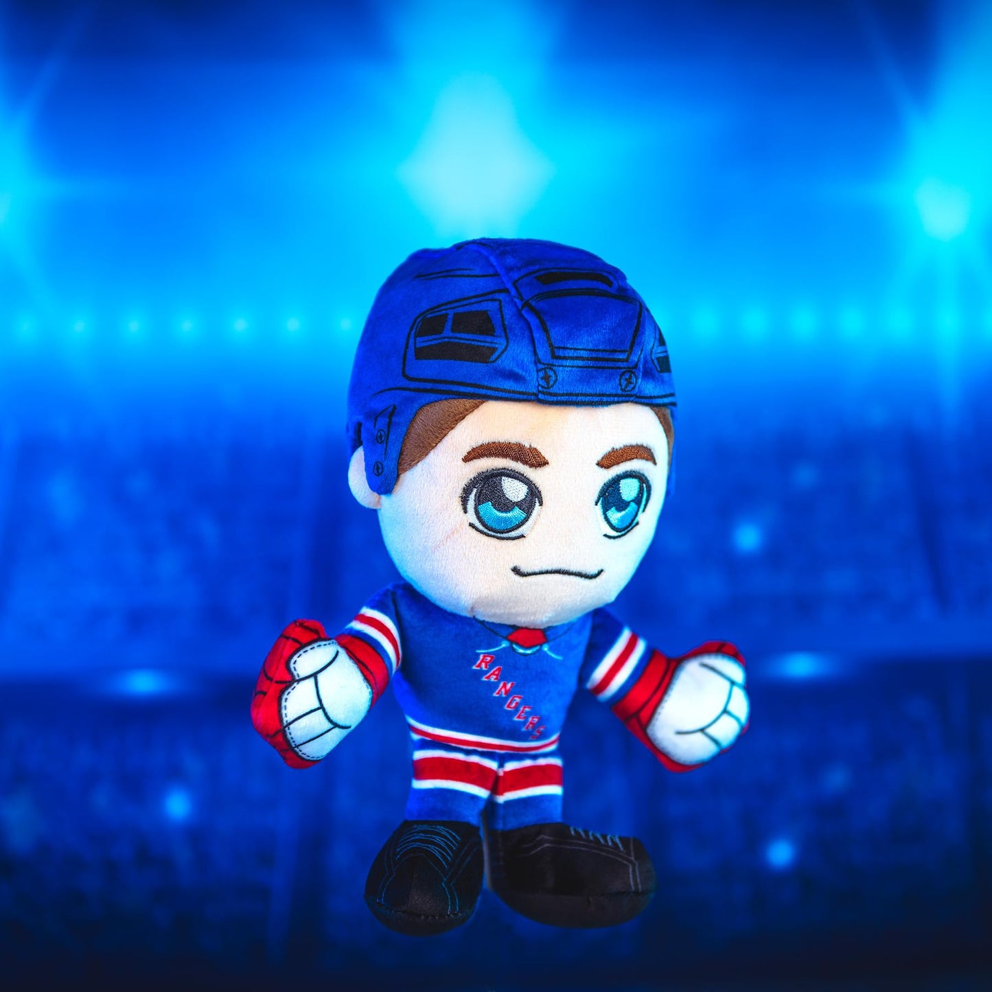 Bleacher Creatures New York Rangers 8 Player Nhl Kuricha Sitting Plush - Soft Chibi Inspired Plush
