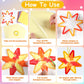 Qyeahkj 36 Set Summer Star Suncatchers Crafts for Kids DIY Star Window Tissue Paper Craft Kit Art Ornament Hanging Decor for Sch
