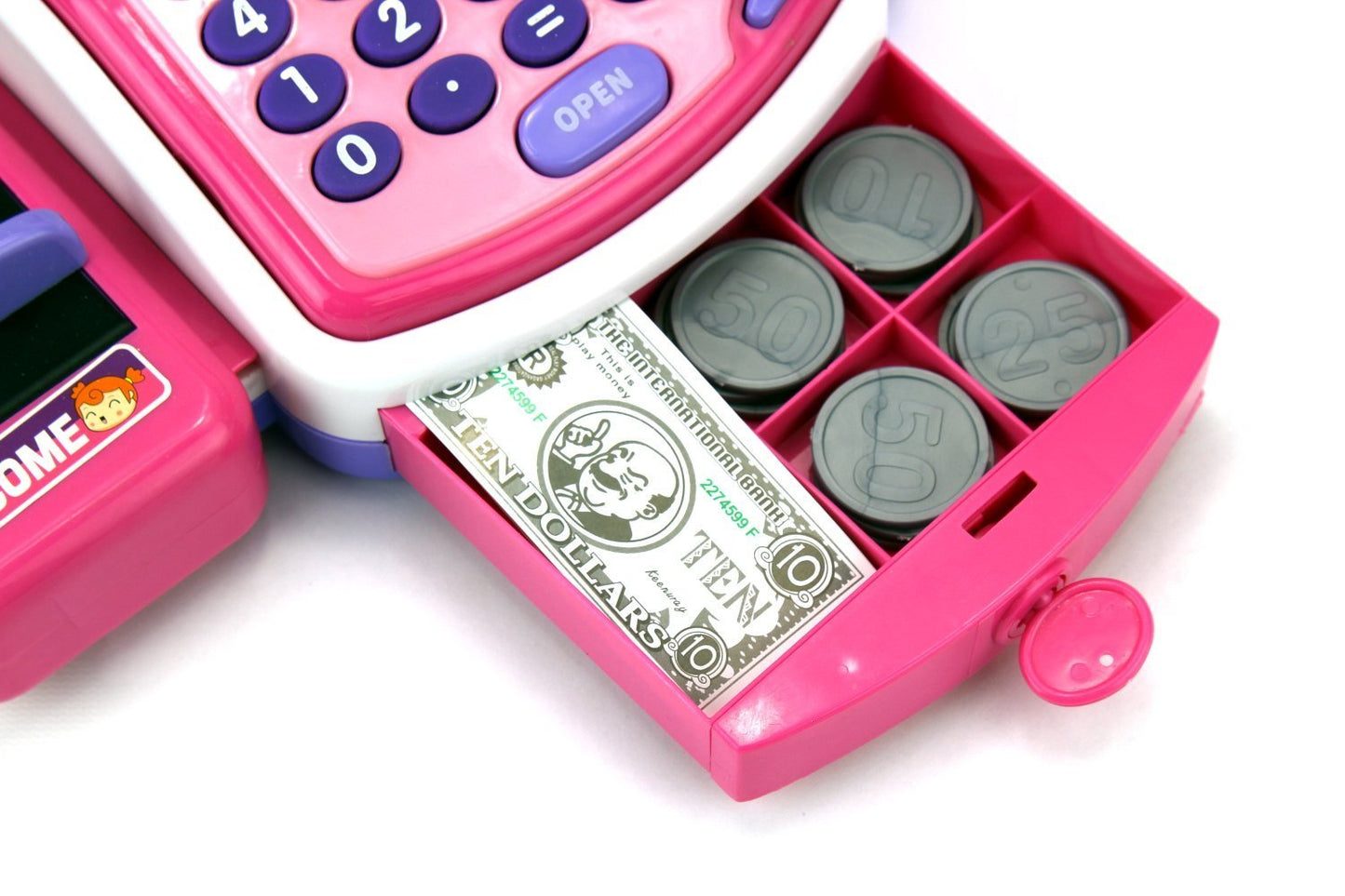 Pretend Play Electronic Cash Register Toy Realistic Actions And Sounds For 36 Months To 216 Months