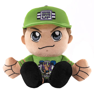Bleacher Creatures John Cena Plush Toy - 8" Soft Chibi Doll, Crystal Velboa Polyester, WWE Wrestling Superstar