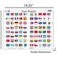 Larsen Puzzles Flags Of The World 80 Piece Children'S Educational Jigsaw Puzzle