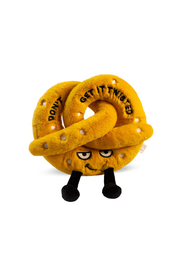Punchkins Pretzal Plushie - Don't Get It Twisted Sassy Preztal Plush, Funny & Cute Food Plush Toy for Gifting