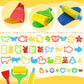 Playdough Tools with 40 pcs Plastic Play Dough Cutters Animal Shapes, 3 pcs Basic Play Dough Tools