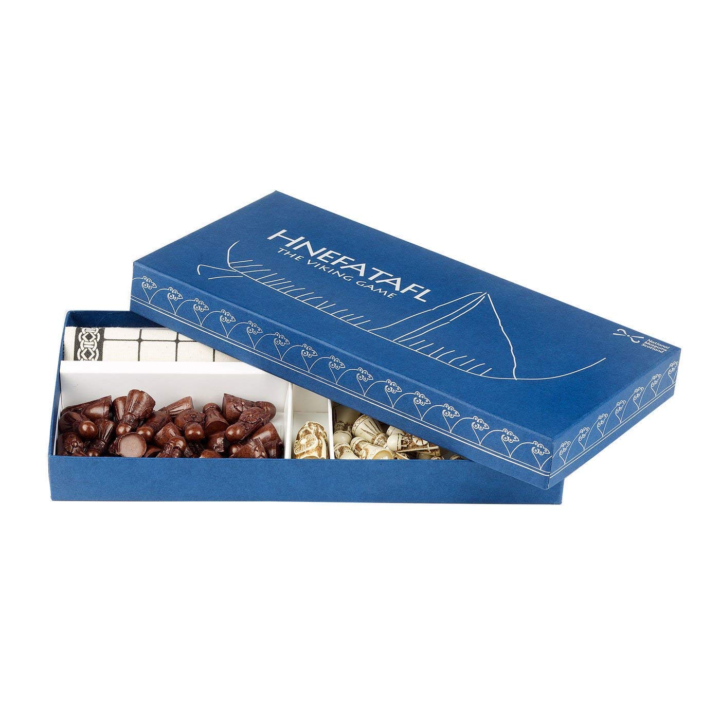 Hnefatafl - The Viking Game - Includes Uniquely Designed Cotton Drawstring Pouch/Bag For Playing Pieces