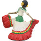Ebros Dia De Los Muertos Danza De Dama Day Of The Dead Red Matador Lady Skeleton Dancer Statue 5.25' High Sugar Skull Vivas Calacas Decor Figurine For Halloween Prop Gothic Collectible