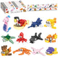 Ocean Party Favors For Kids Goodie Bags,12Pcs Sea Animal Mini Building Blocks, Building Sets Stem Toys, Assorted Building Blocks Sets For Birthday Party Gift,Goodie Bags, Prize,Cake Topper