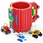 Daymoo Build On Brick Mug, Funny Coffee Mug For Kids, Creative Diy Build On Brick Mug, Cool Coffee Mugs For Men Boy Dad, Christmas Fthdays Day Xmas Easter Birthday Gifts Idea, Red