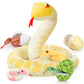 Morismos Giant Snake Plush 120 Inch Long Stuffed Animal Plush Snake With Babies Snake Stuffed Animal Toy For Kids Plush Party Decorations Favors Prank Props, 4 Snake Babies, 3 Snake Eggs