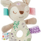 Taggies Embroidered Soft Ring Rattle, Flora Fawn