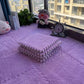 20pcs Plush Puzzle Foam Floor Mats, 11.8x11.8in Soft Anti-Slip Puzzle Area Rug Playmat for Room,Purple