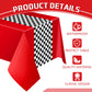 Irenare Car Birthday Party Supplies Racing Party Decorations Road Tablecloth Racetrack Table Runner Table Covers For Kids Boy Car Theme Birthday Party, 54 X 108 Inch (Red,12 Sheets)