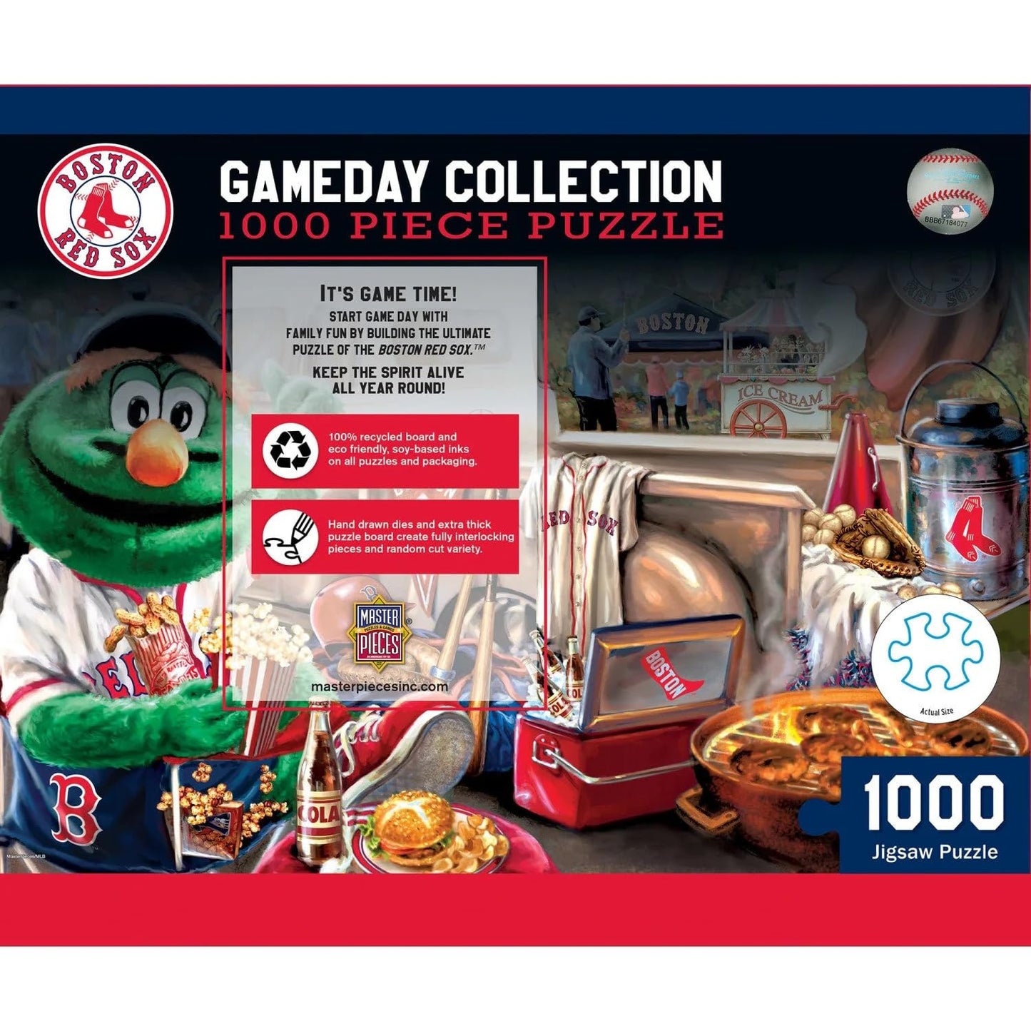 MasterPieces 1000 Piece Jigsaw Puzzle for Adults - MLB Boston Red Sox Gameday - 19.25x26.75