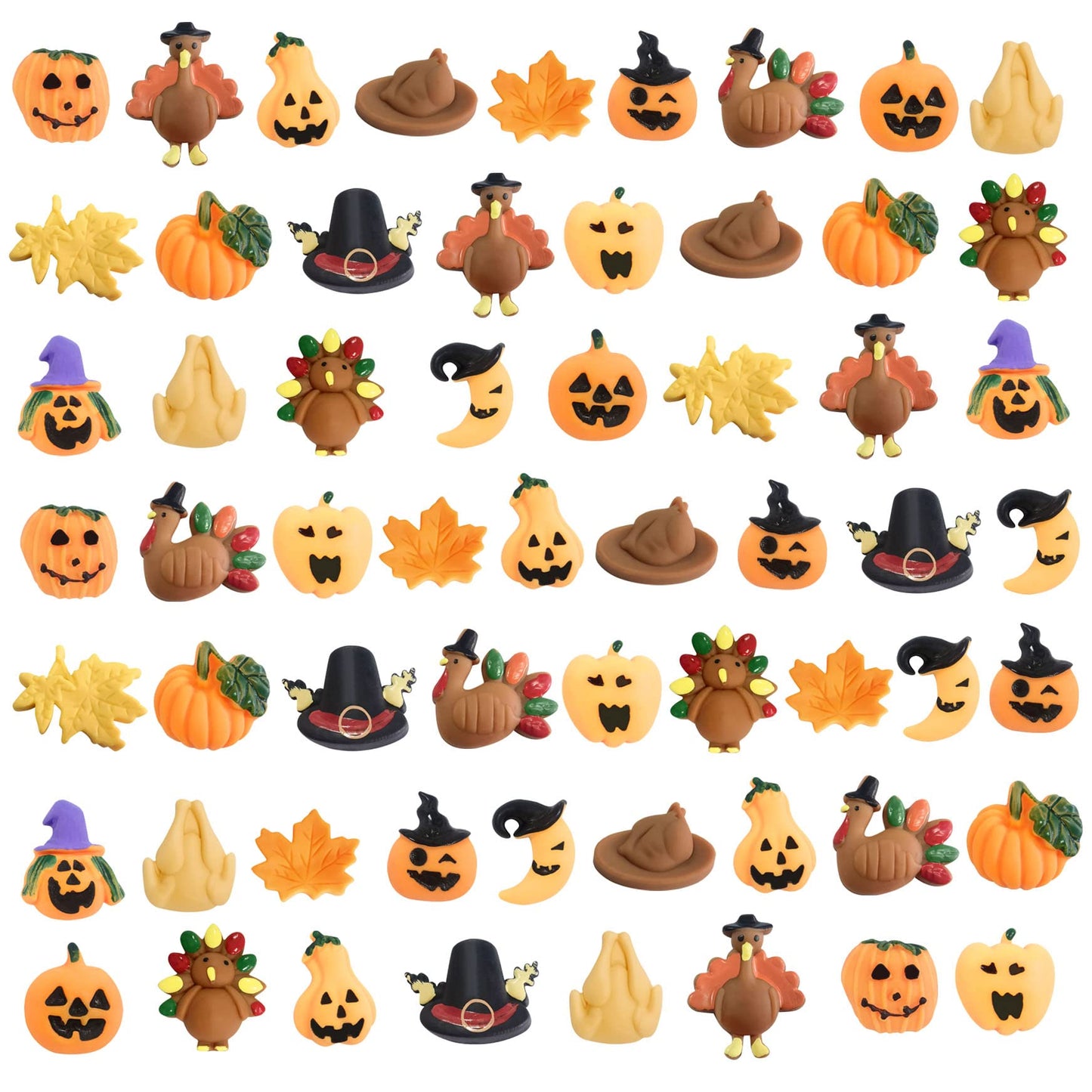 Holydeck 60 Pcs Thanksgiving Day Mochi Squishy Toys,Mini Cute Squeeze Toy Stress Reliever Anxiety Packs For Kids Thanksgiving Day Party Favor,Fall Decor,Fall Decrations (Thanksgiving)