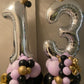 40 Inch Silver 13 Number Balloons Giant Jumbo Huge 13 Or 31 Foil Mylar Helium Number Digital Balloons Silver Birthday Mylar Digi