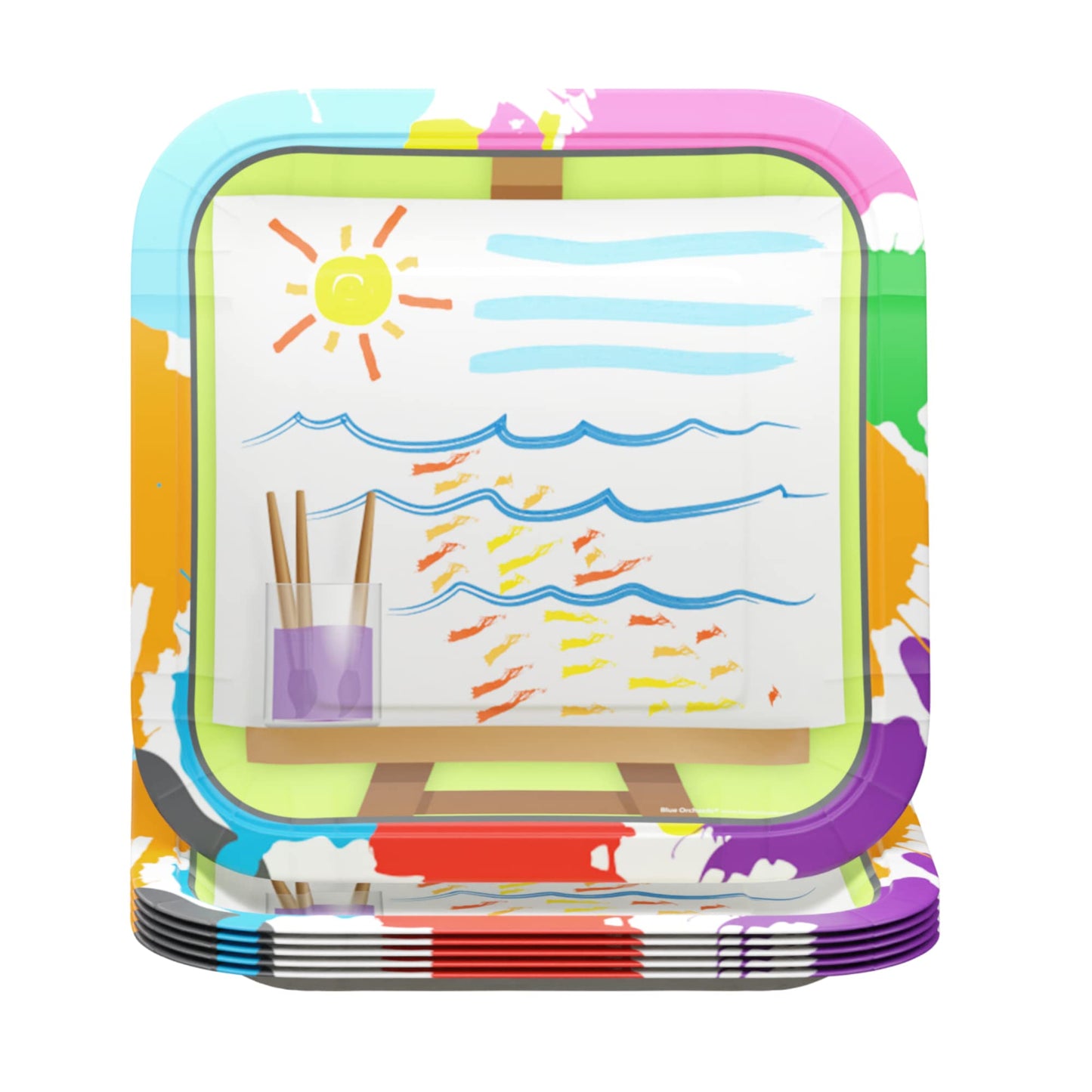 Art Party Supplies Packs (100 Pieces For 16 Guests) - Art Party Decorations, Paint Party Decorations, Artist Party Favors, Art Birthday Party Decorations, Art Party, Blue Orchards