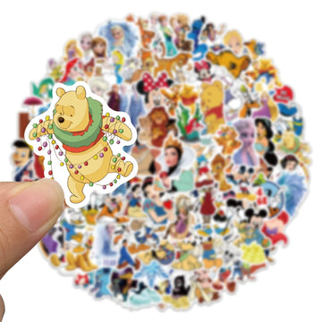 Water Bottle Stickers For Kids,100Pcs Cute Cartoon Character Stickers,Dovipta Vinyl Waterproof Stickers For Water Bottle Skatebo