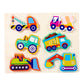 Meadawgs Wooden Jigsaw Puzzle Games Developmental Games for Age 4+ Years Old Toddlers Traffic|Toys & Hobbies | Educational |1 Se