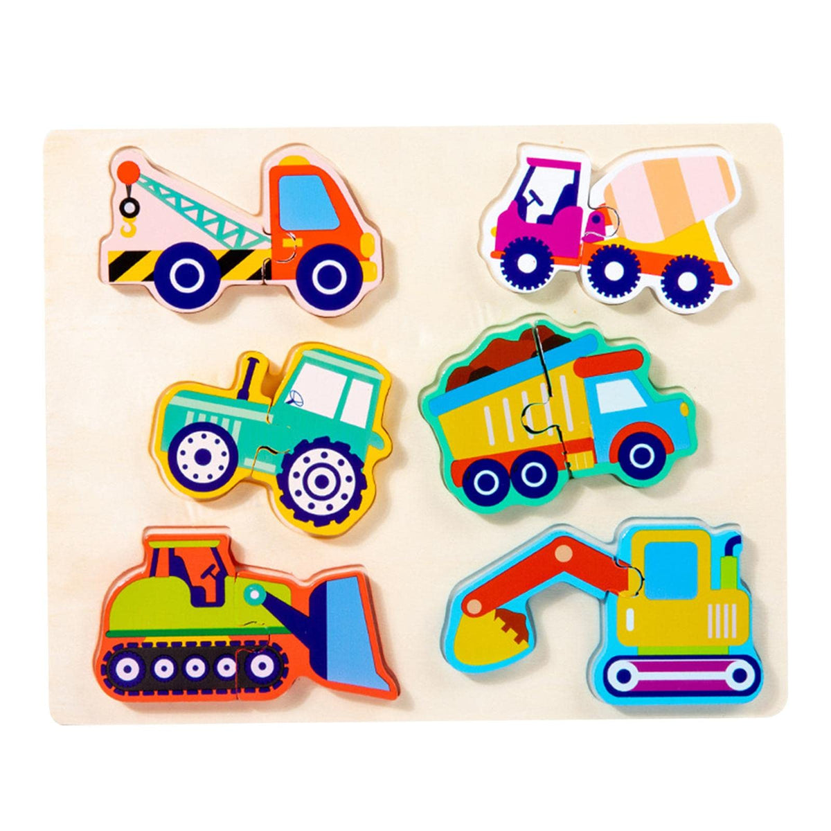 BNFWooden Jigsaw Puzzle Games Developmental Games for Age 4+ Years Old Toddlers Traffic|Toys & Hobbies | Educational |1 Set Wood