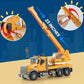 Wenbeier Construction Crane Truck Toys with Long Extendable Boom, 15'' Heavy Truck with Sound and Light for Kids Toddler Childre