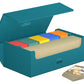 Ultimate Guard Arkhive 800+, Deck Case For 800 Double-Sleeved Tcg Cards, Petrol, Compatible With Boulders, Magnetic Closure & Microfiber Inner Lining