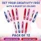 Forest & Twelfth Extra Large Inflatable Crayons - 24 inch Blow-Up Crayon Set - Perfect for Decorating Your Childs Room or Classr