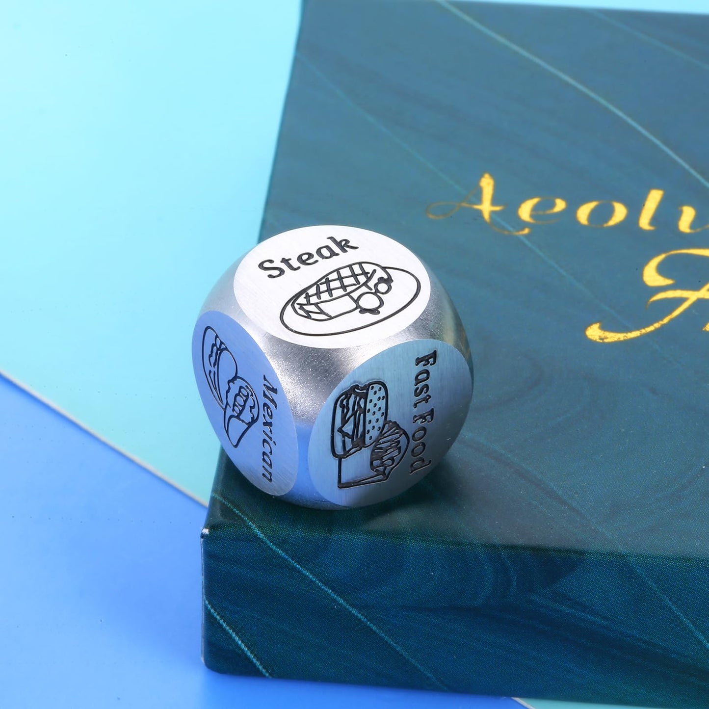 What to Eat for Dinner Dice, Food Dice, Valentines Day Gifts for Her Him Boyfriend Girlfriend, Valentine Gifts for Women Men, Va