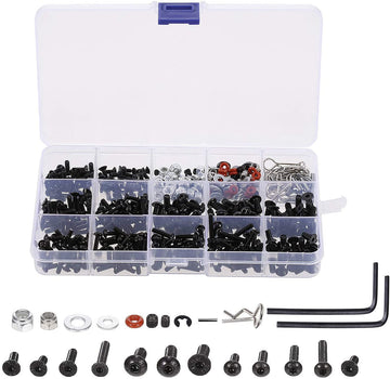 OGRC 522PCS RC Screw Kit Universal RC Repair Tool Kit Hardware Fastener for Traxxas Axial Redcat HPI Arrma Losi 1/8 1/10 1/12 1/