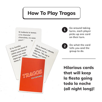 Tragos Original Game En Espaol For Latinos - Relatable Hilarious Cultural Spanish Card Game - Juegos De Mesa Para Adultos Origin