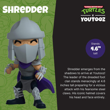 You Tooz Shredder Tmnt 4.6In Vinyl Figurine, Purple, Collectible