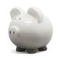 Child to Cherish Ombre Ceramic Piggy Bank, Gray