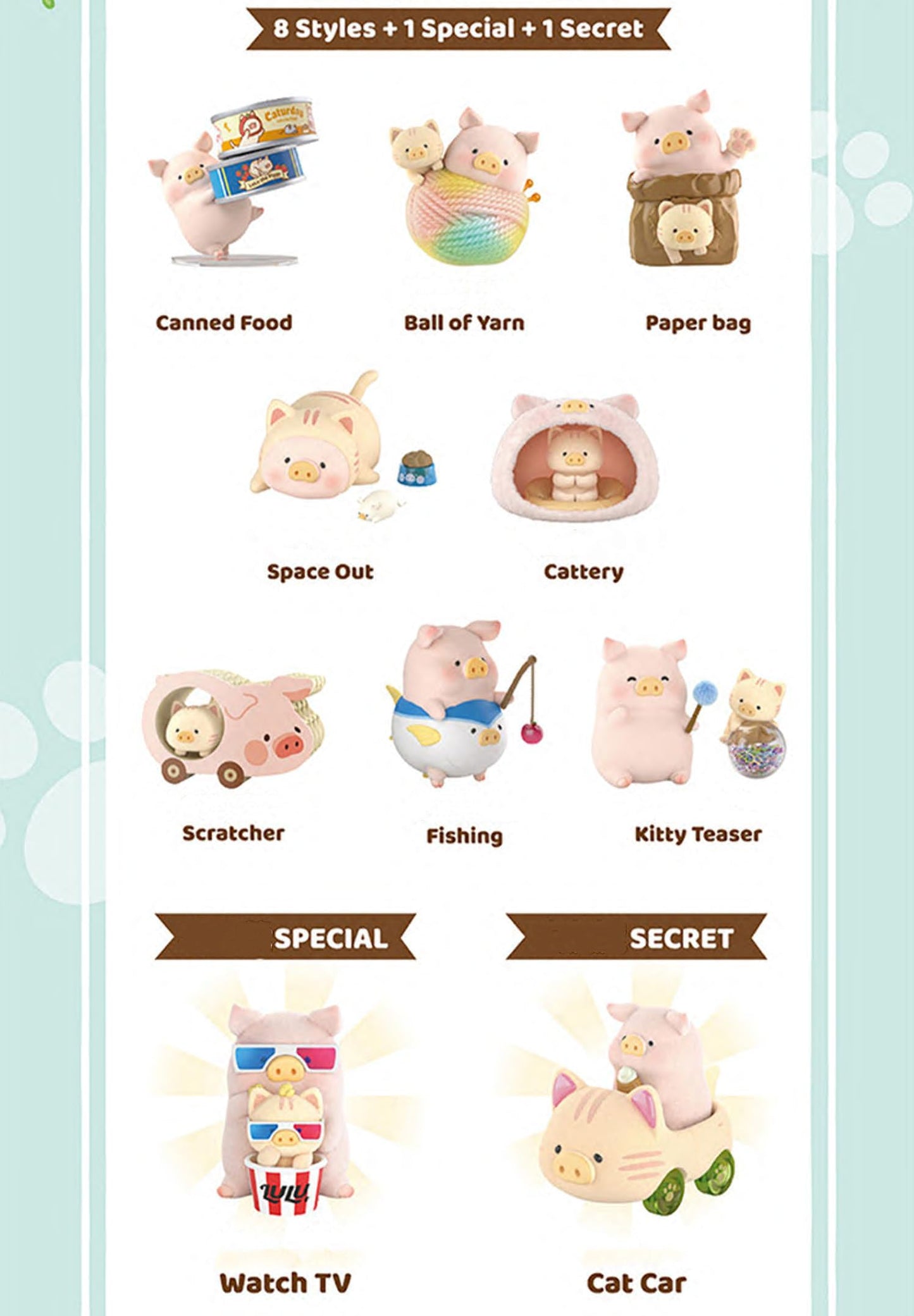 Maidimiao Lulu The Piggy Cat Ur Day Caturday Series 1Pc Cute Pig Blind Box Figures Collectible Toys Birthday Gift