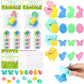 Ferrochef 24 Sets Easter Air Dry Clay Kits Craft Diy Bunny Chick Egg And Butterfly Molds Clay With Greeting Cards Gift For Easte