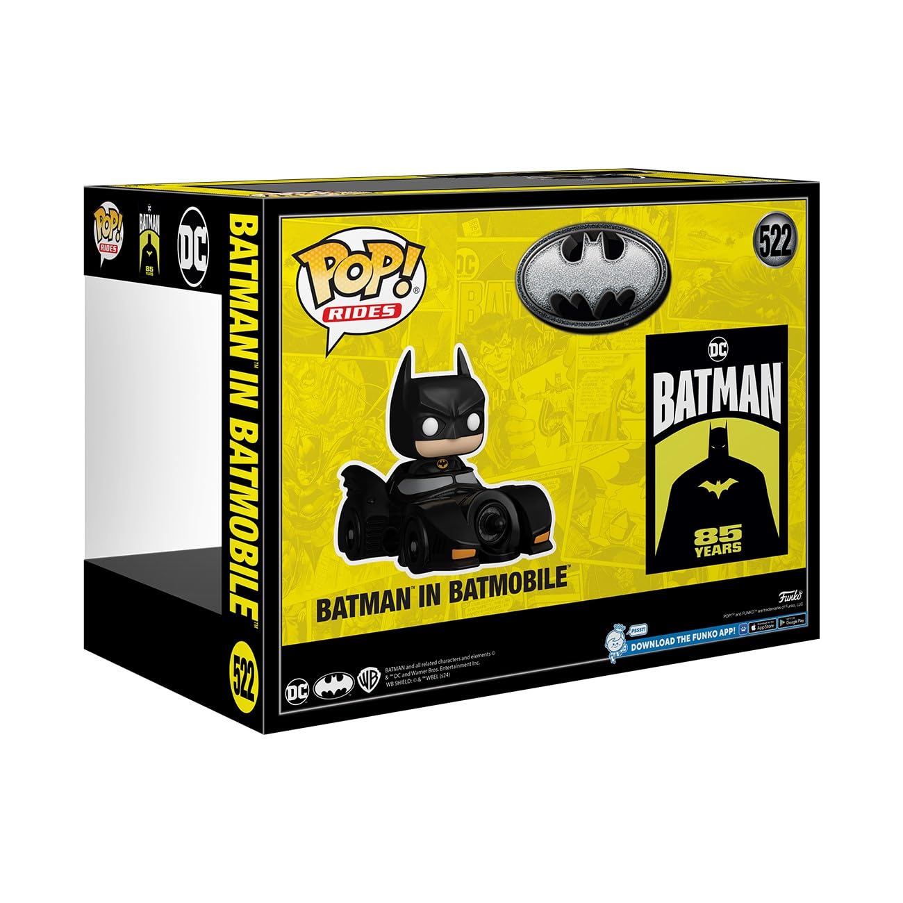 Funko Pop! Rides Dlx: Batman'S 85Th Anniversary - Batman In Batmobile