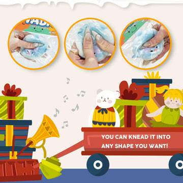 Taba Squishy Toys Cat Paw Squishy Toys Cat Paw Squeeze Toys  Fidget Toys Silicone Squeeze Toy for Stress Relief Cute Soft Squeeze Fidget Toys Party Favors Gift for mature-themed (Blue Pufferfish)