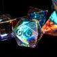 Udixi Prism Glass Dice Set 7Pcs Rainbow Glass Dnd Dice With Gift Box For Dungeons And Dragons D&D Table Games (Medusa)