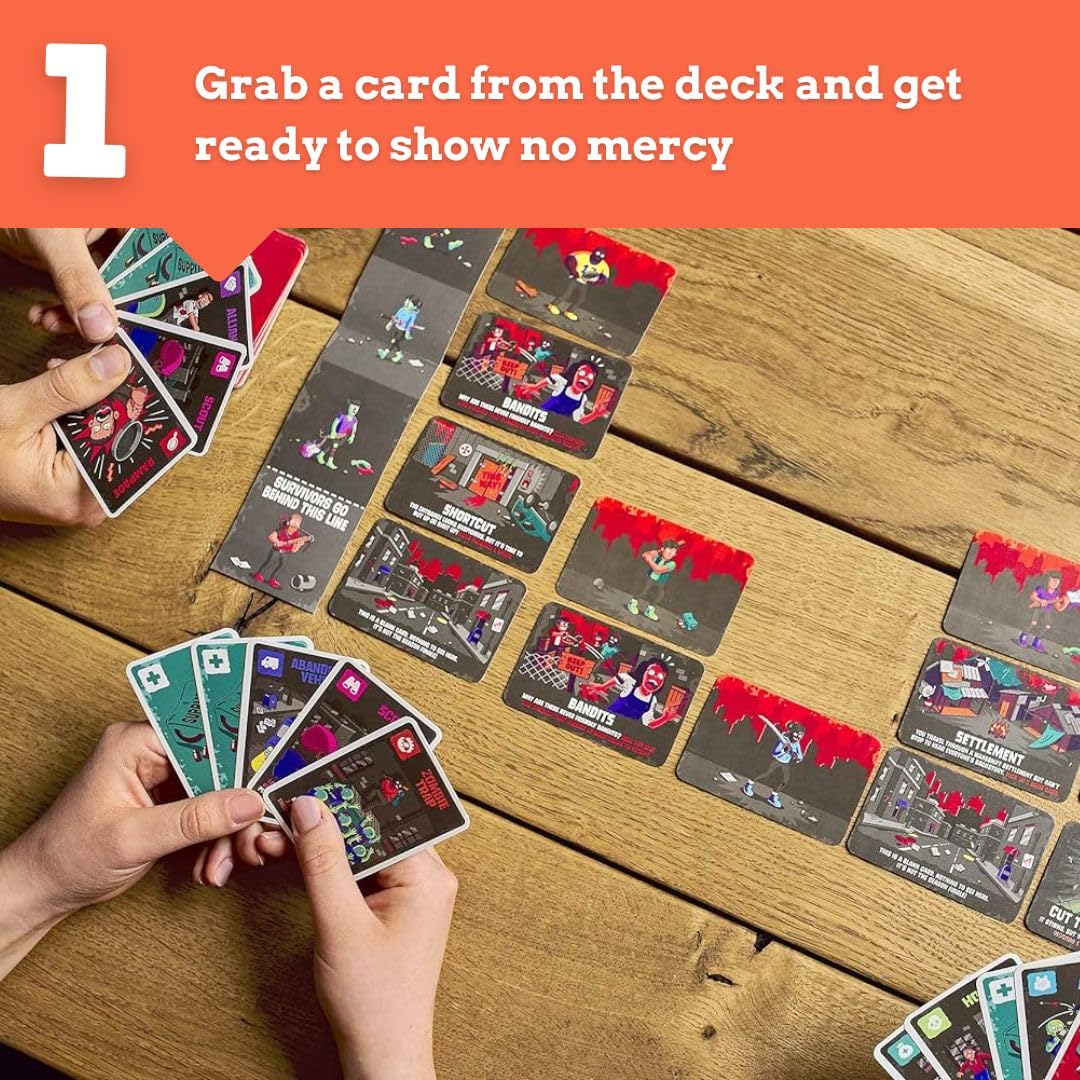 Ridley's Zombie Edition Card Game - Fun Party Game for 2-5 Players, Ages 7+, Multi Color, Model GME028